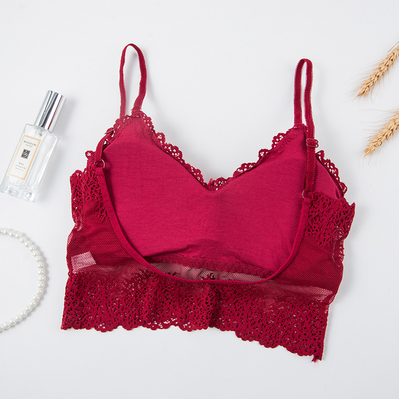 Bralette Triangle Set - Bra olahraga Lingerie seksi 3D, Bra