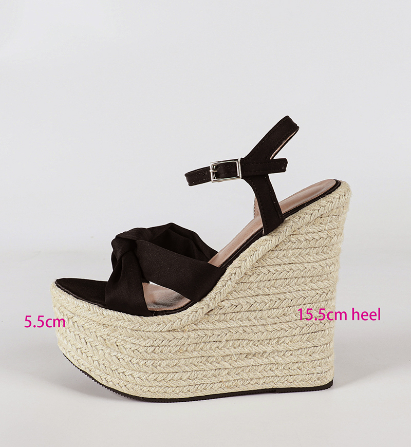 LIHUAMAO Sepatu Hak Tinggi 15. - Wedge Espadrille Women ulasan dan harga
