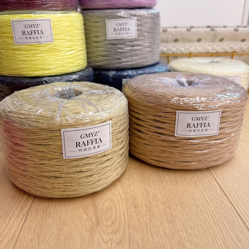 250g/buah benang rafia datar t - Crochet Bag Raffia ulasan dan harga
