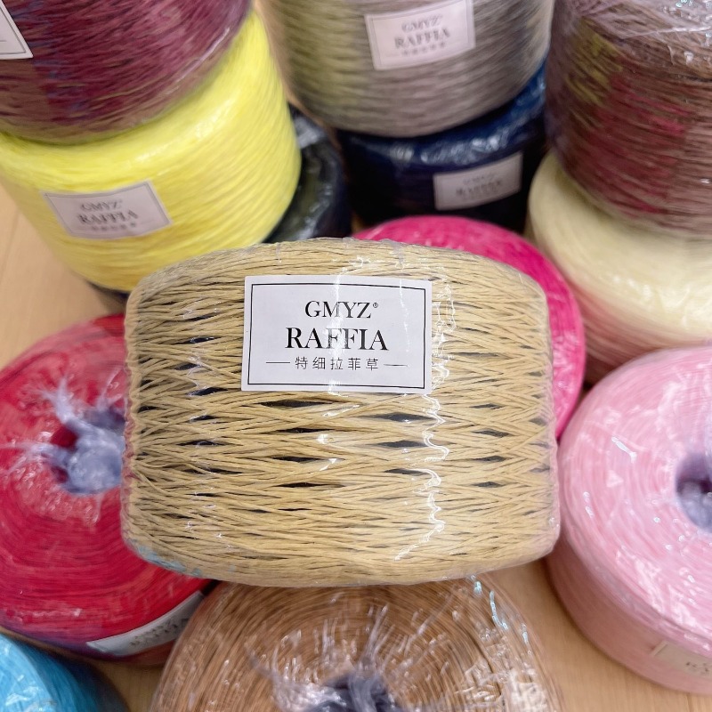 250g/buah benang rafia datar t - Crochet Bag Raffia ulasan dan harga