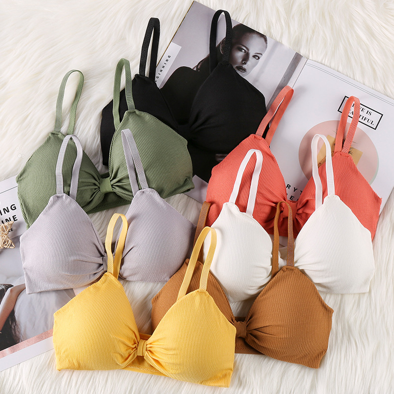 Bra Aktif Seksi Wanita Tanpa J - Bralette Triangle Set ulasan dan harga